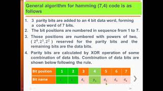 الفصل الرابع Hamming 74channel coding part 3 [upl. by Coulombe]