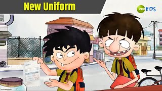 New Uniform  Badrinath and Budhdeb  Comedy Cartoon  Hindi Cartoon  TV Show  Zee Kids [upl. by Adnohral]