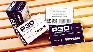 Film Ferrania P30 calibration initiale dans du HC110 dilution B [upl. by Iveel]