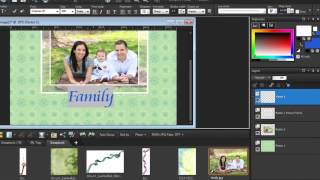 Introduction digital scrapbooking with PaintShop Pro [upl. by Nahtaj]