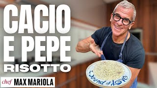 RISOTTO CACIO E PEPE col Trucco per farlo Cremoso e Saporito  Ricetta di Chef Max Mariola [upl. by Yodlem]