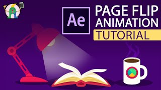 Page Flip Animation Tutorial In After Effects [upl. by Bridwell]