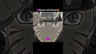 Naruto and Kurama Badass moment anime viralvideo Naruto shortfeed [upl. by Erbua]