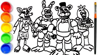 How to draw Five Nights at Freddys  Drawing Five Nights at Freddys [upl. by Luapnaes]