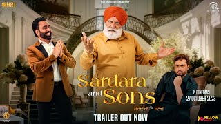 Sardara and Sons  Official Trailer  Yograj Singh Sarbjit Cheema Roshan Prince  Punjabi Film [upl. by Ramed894]