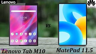 lenovo tab m10 vs huawei matepad 115 [upl. by Zealand779]