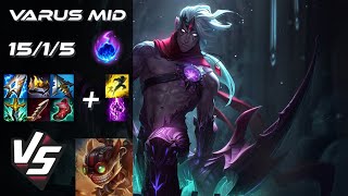 MID Varus vs Ziggs  EU Grandmaster Patch 1417 [upl. by Arawaj]