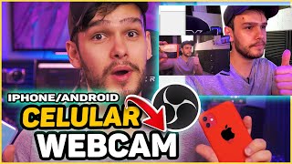 COMO USAR O CELULAR COMO WEBCAM iOS e ANDROID MELHOR MÉTODO [upl. by Eniac]