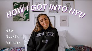 HOW I GOT INTO NYU 2019⎪stats extracurriculars  more [upl. by Stargell]