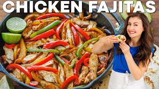 How to Make Easy Chicken Fajitas in Minutes  Quick and Simple Recipe [upl. by Atteuqahc]