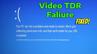 How To Fix Video TDR Faliure  atikmpagsys in Windows 11 [upl. by Brozak]