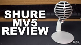 Shure MV5 Condenser Mic Review  Test [upl. by Millford]