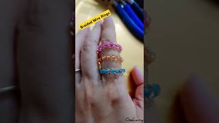 How to make wire braided rings  wire wrapping jewelry  how to make wire rings at home viralvideo [upl. by Aihsatan]