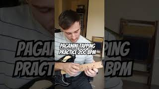 Paganini Tapping practice 200 BPM❗paganini paganinicaprice guitarshred tapping guitarsolo [upl. by Ibrik]