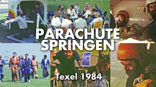 1984 Parachutespringen op Texel Oude gedigitaliseerde super8 beelden [upl. by Ogren782]