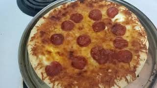 Review  Delissio Pepperoni Stuffed Crust Pizza [upl. by Diandre475]