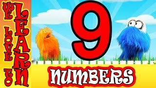 We Love To Count NUMBERS Learn about the Number 9 Childrens Educational Videos [upl. by Wassyngton86]