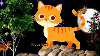 Meow Meow Billi Karti  Hindi Rhyming For Kids  For Childrens  Kiduslove  Poem [upl. by Ycaj625]