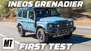 Ineos Grenadier First Test  Old School Cool Off Road Ready  MotorTrend [upl. by Procora175]