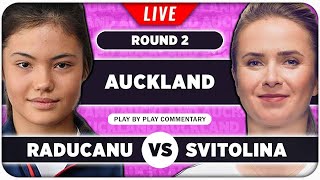 RADUCANU vs SVITOLINA • Auckland Classic 2024 • LIVE Tennis PlaybyPlay Stream [upl. by Maddie]