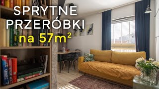 Trzy pokoje na 57m²  małe mieszkanie dla rodziny może być wygodne 🏠  HOME TOUR [upl. by Doss837]