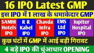 All IPO GMP Today  EMS IPO GMP  R R Kabel IPO  Jupiter Life Line IPO  Yatra Online IPO [upl. by Eignav]