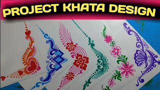 Border and corner design for students project khata Practical khata design Part8 Tarun Art [upl. by Mutz]