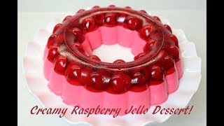 Creamy Raspberry JellO Dessert Ep 194 [upl. by Daphene]