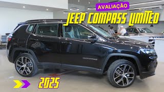 AVALIAÇÃO COMPLETA JEEP COMPASS LIMITED 2025 [upl. by Urbas]