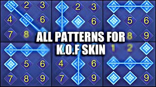 ALL POSSIBLE PATTERN OF KOF SKIN 2024  MOBILE LEGENDS KOF EVENT [upl. by Adnilre]