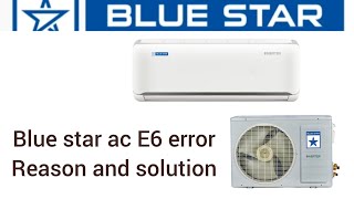 Blue star ac E6 error communication error [upl. by Chelton]