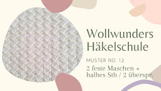 Häkelschule • Häkelmuster no12 [upl. by Ehcnalb]