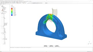 Lifting point  tensile load  PrePoMax [upl. by Ardnasxela]