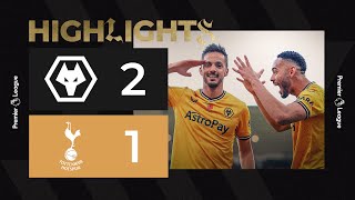 Sarabia and Lemina leave it LATE  Wolves 21 Tottenham Hotspur  Highlights [upl. by Lalittah259]