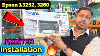 Epson L3252 Printer Setup  Epson L3252 L3260 Printer Driver Install Kaise Karen  BK Computer Ramg [upl. by Erlinna797]