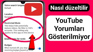 YouTube Yorumlarının Gösterilmemesi Nasıl Düzeltilir 2024  YouTube Yorumları Gösterilmiyor [upl. by Deraj750]