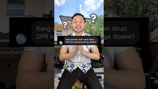 Nasib rumah dinas DPR yang gak dipake Masih bagus shorts [upl. by Swee]