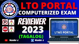 LTO PORTAL EXAM REVIEWER COMPUTERIZED EXAM  TAGALOG  LTO PORTAL NEW EXAM PROCESS [upl. by Nahsin145]