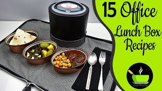 15 Office Lunch Box Recipes Indian  Husband Tiffin Recipes  Lunch Box Ideas  Lunch Box Recipes [upl. by Annodas643]