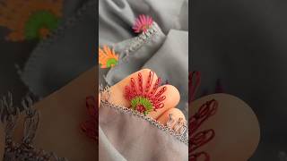 AYRINTILAR KANALIMDA iğneoyası örgü diy papatya art çiçek handmade embroidery flowers [upl. by Gerhardt241]