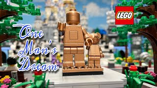 LEGO WALT DISNEY WORLD  ONE MAN’S DREAM A TRIBUTE [upl. by Ecnal]