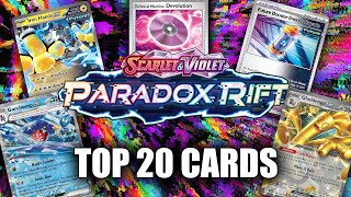 Top 20 BEST Cards From PARADOX RIFT  Set Review Pokemon TCG [upl. by Evelyn]