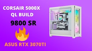 Corsair 5000x QL RGB Case PC Build Intel i7 12700k Asus RTX 3070TI Gaming Pc Build Tutorial [upl. by Spense]