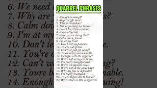 Quarrel phrases phrase english englishgrammar englishlanguage quiz whwords [upl. by Idnarb109]