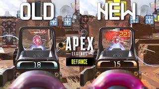 All Weapons Before vs After  Apex Legends Season 12 Defiance [upl. by Berhley]