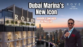 ROVE HOME Dubai Marina’s Latest Project  Affordable Luxury with Flexible Payment Plan [upl. by Ahselet]