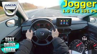 2022 Dacia Jogger TCe 100 ECOG 101 PS TOP SPEED AUTOBAHN DRIVE POV [upl. by Docilu72]