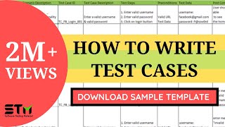 How To Write TEST CASES In Manual Testing  Software Testing [upl. by Alleirbag]