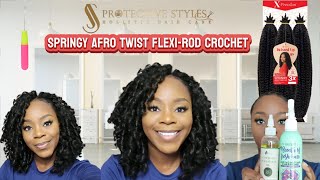 Springy Afro Twist FlexiRod Crochet [upl. by Ashli]