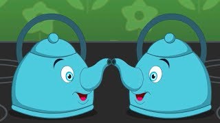 Polly Put The Kettle On Nursery Rhyme  Cartoon Animation Songs For Children [upl. by Anilrats]